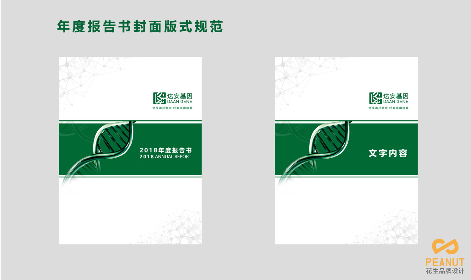 達安基因品牌設計，醫療品牌設計公司，廣州VI設計-年度報告書設計